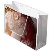 Antike Kamera - Vintager Schmuck Große Geschenktüte (Vorderseite Schrägansicht)