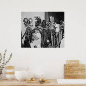 Antike Kameras im Weißen Haus der 30er Jahre Poster (Küche)