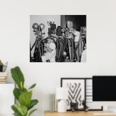 Antike Kameras im Weißen Haus der 30er Jahre Poster (Heimbüro)