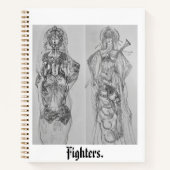 Antike Kämpfer, Notebook Notizblock (Vorderseite)