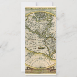 Antike Karte, 1596, America Sive Novus Orbis