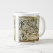 Antike Karte, 1596, America Sive Novus Orbis Jumbo-Tasse (Vorderseite Rechts)