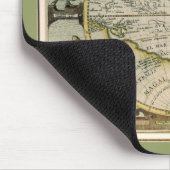 Antike Karte, 1596, America Sive Novus Orbis Mousepad (Ecke)