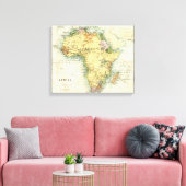Antike Karte Afrikas Leinwanddruck (Insitu (Wohnzimmer))