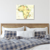 Antike Karte Afrikas Leinwanddruck (Insitu (Schlafzimmer))