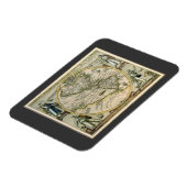 Antike Karte, Amerika Sive Novus Orbis, 1596 Magnet (Linke Seite)