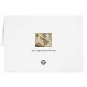 Antike Karte Amerikas von Johannes De Ram (Rückseite Horizontal)