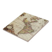 Antike Karte Amerikas von Johannes De Ram Fliese (Seite)