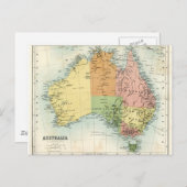Antike Karte Australiens (Vorne/Hinten)