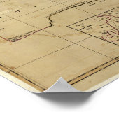 Antike Karte Australiens um 1770 Poster (Ecke)