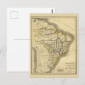 Antike Karte Brasiliens 1821 (Vorne/Hinten)