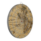 Antike Karte Dartscheibe (Vorderseite Links)