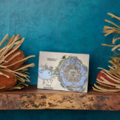 Antike Karte der Azteken Hauptstadt Tenochtitlan Fotoplatte (Seite)