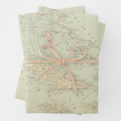 Antike Karte der Bahamas Geschenkpapier Set (Beispiel)