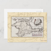 Antike Karte der Halbinsel Krim (Vorne/Hinten)