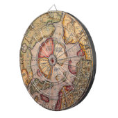 Antike Karte der Nordpol-Karte von Mercator Dartscheibe (Vorderseite rechts)