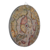 Antike Karte der Nordpol-Karte von Mercator Dartscheibe (Vorderseite Links)