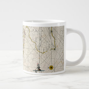 Antike Karte der Ostindien Jumbo-Tasse