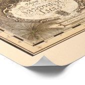 Antike Karte der Sandwich-Inseln, Hawaii 1700 Poster (Ecke)