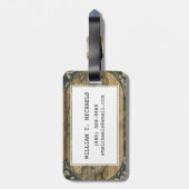 Antike Karte der Welt Gepäckanhänger (Rückseite vertikal)