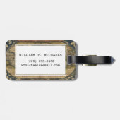 Antike Karte der Welt Gepäckanhänger (Rückseite horizontal)