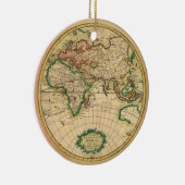 Antike Karte der Welt Keramikornament (Rechts)