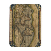 Antike Karte der Welt Magnet (Vertikal)