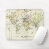Antike Karte der Welt Mousepad (Mit Mouse)