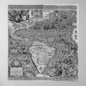 Antike Karte der Welt Poster (Vorne)