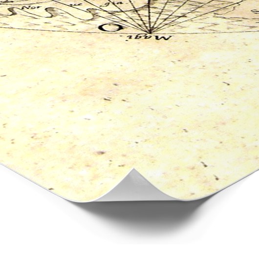 Antike Karte der Welt Poster (Ecke)