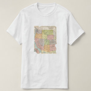 Antike Karte der westlichen Bundesstaaten T-Shirt