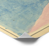 Antike Karte des Hafens von New Haven Connecticut Poster (Ecke)