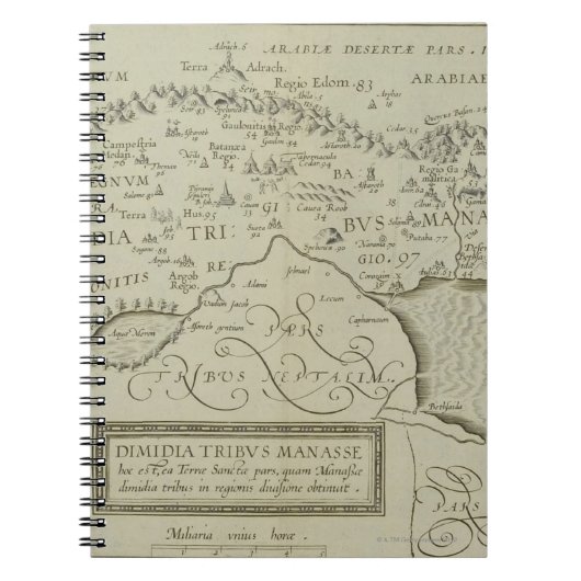 Antike Karte des Heiligen Landes Notizblock (Vorderseite)