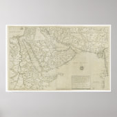 Antike Karte des Horns von Afrika Poster (Vorne)