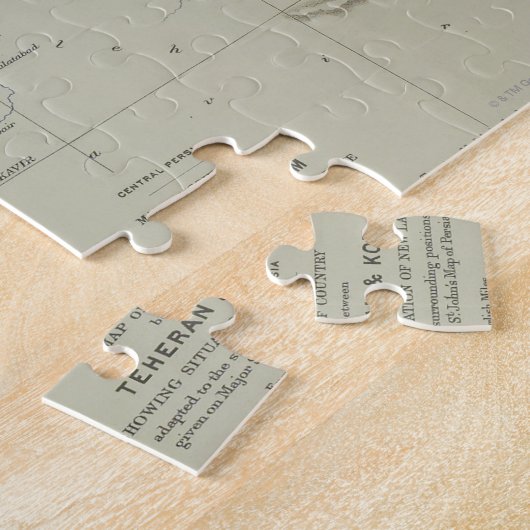 Antike Karte des Iran Puzzle (Seite)