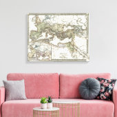 Antike Karte des Römischen Reiches Leinwanddruck (Insitu (Wohnzimmer))