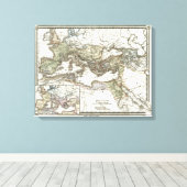 Antike Karte des Römischen Reiches Leinwanddruck (Insitu (Holzboden))