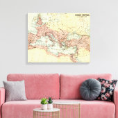 Antike Karte des Römischen Reiches Leinwanddruck (Insitu (Wohnzimmer))
