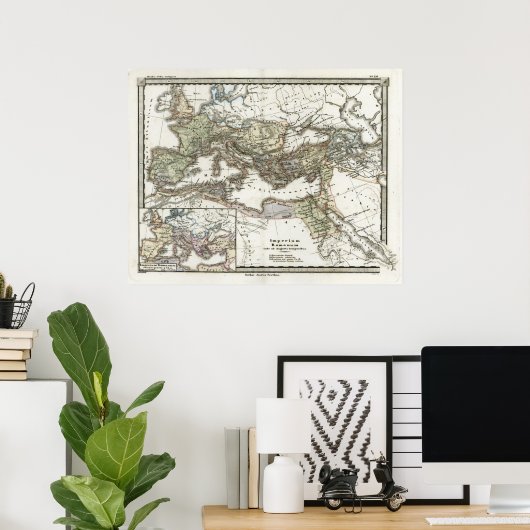 Antike Karte des Römischen Reiches Poster (Heimbüro)