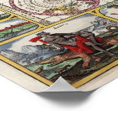 Antike Karte des WeltReplik-Poster Poster (Ecke)