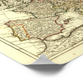 Antike Karte Europas 1769 Poster (Ecke)