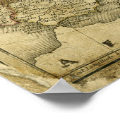 Antike Karte Europas Poster (Ecke)