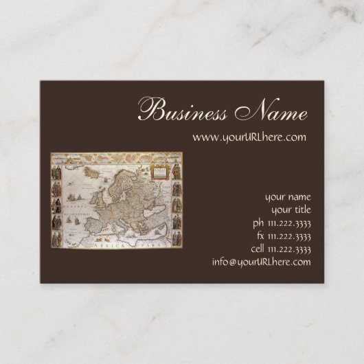 Antike Karte Europas von Willem Jansz Blaeu, c1617 (Vorderseite)