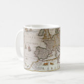 Antike Karte Europas von Willem Jansz Blaeu, c1617 Kaffeetasse (Vorderseite Links)