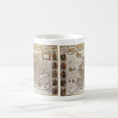 Antike Karte Europas von Willem Jansz Blaeu, c1617 Kaffeetasse (Mittel)