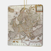 Antike Karte Europas von Willem Jansz Blaeu, c1617 Keramikornament (Links)
