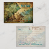 Antike Karte - Geschäft, Visitenkarte (Vorne/Hinten)