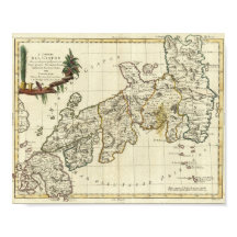 Antike Karte Japans 1785