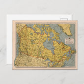 Antike Karte Kanadas (Vorne/Hinten)