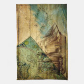 Antike Karte - Küchentücher (Vertikal)